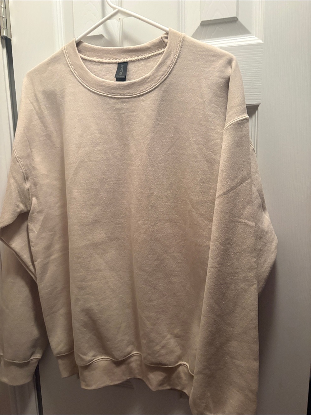 Gildan Neutral Beige Crewneck Sweatshirt